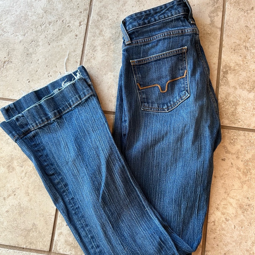 Kimes Ranch Dark Blue Straight Leg Jeans